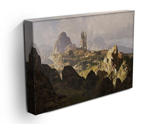 A distance medieval castle Canvas Print or Poster